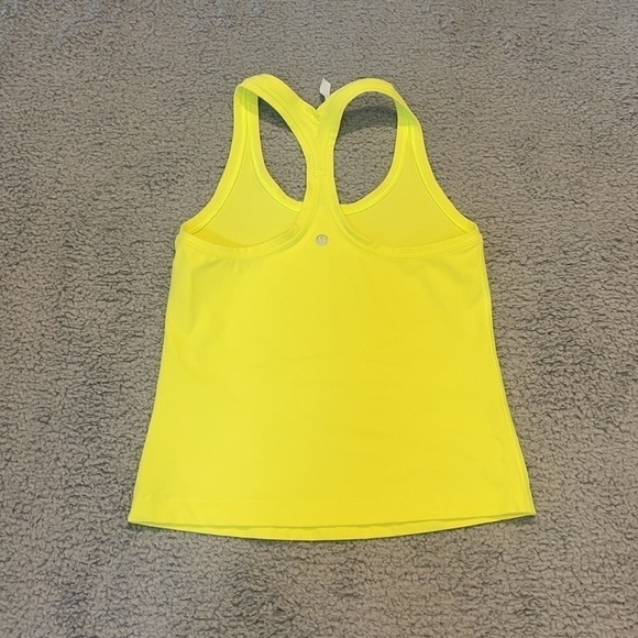 Lululemon Cool Racerback size 6 color yellow - Picture 4 of 5